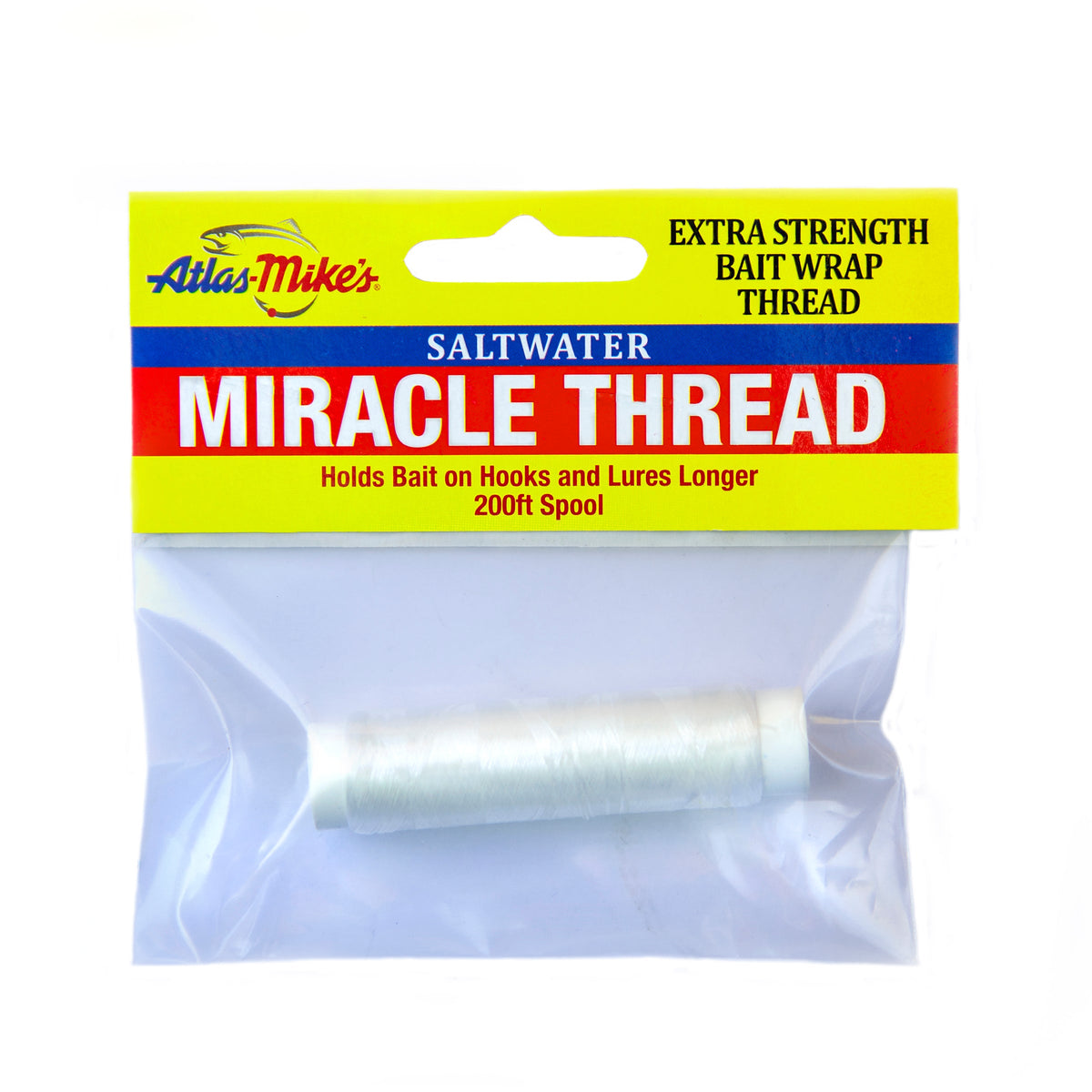 Atlas Mike’s Miracle Thread — Saltwater — 1 spool, 200 ft. Included component, model 66840.