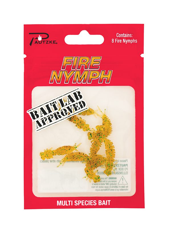 Pautzke Fire Nymph – Yellow Sparkle – product packaging