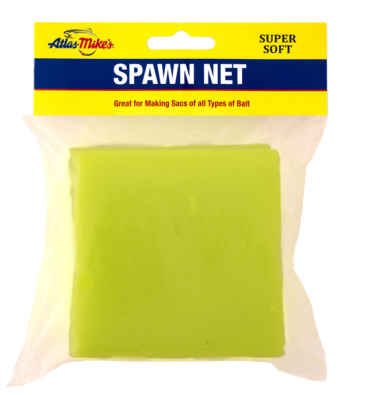 55037 Atlas Mike’s Spawn Net 3″ Squares – Chartreuse