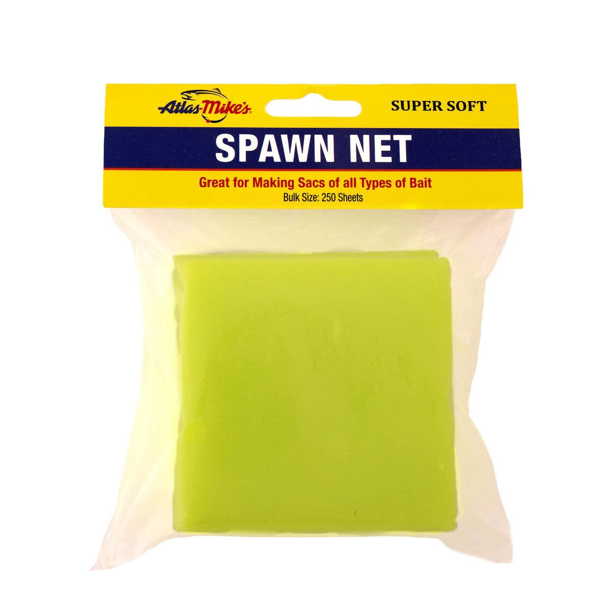 55107 Atlas Mike’s Spawn Precut 3” Squares – Chartreuse (Bulk)
