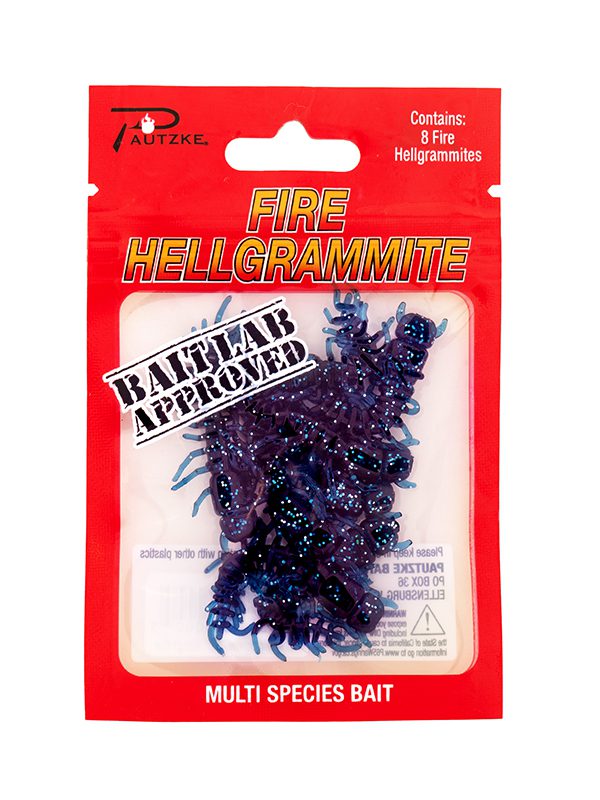 Pautzke Fire Hellgrammites – Midnight Blue – product packaging