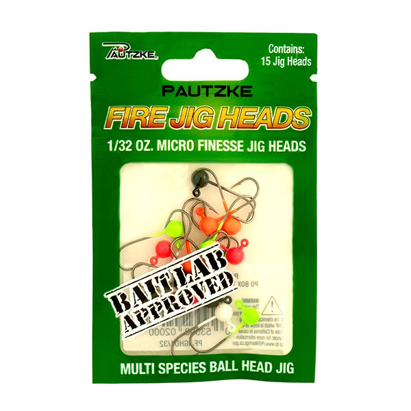 Fire Jig Heads – 1/32 oz. – product packaging