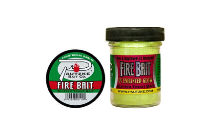 Pautzke Fire Bait – Chartreuse Garlic 1.5 oz – product packaging
