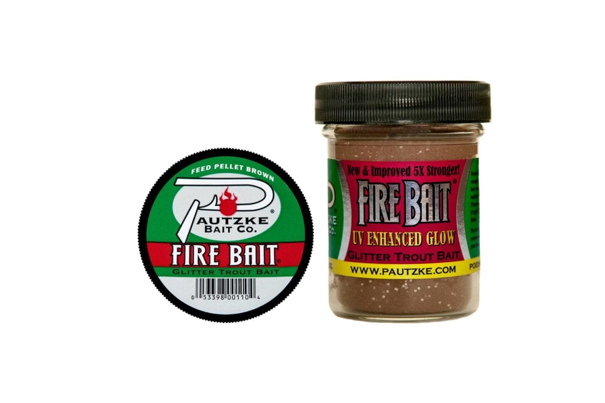 Pautzke Fire Bait – Feed Pellet Brown 1.5 oz – product packaging