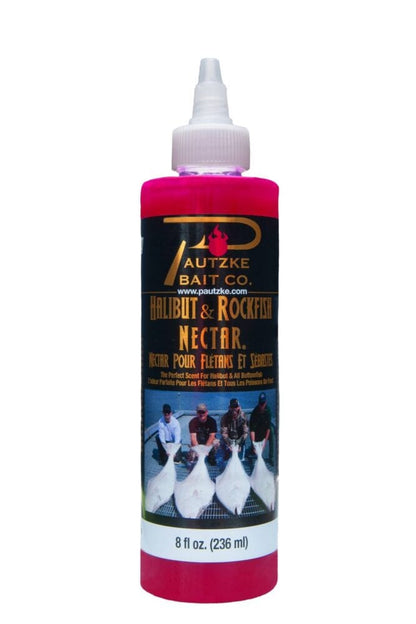 Pautzke Halibut & Rockfish Nectar 8 oz – product packaging