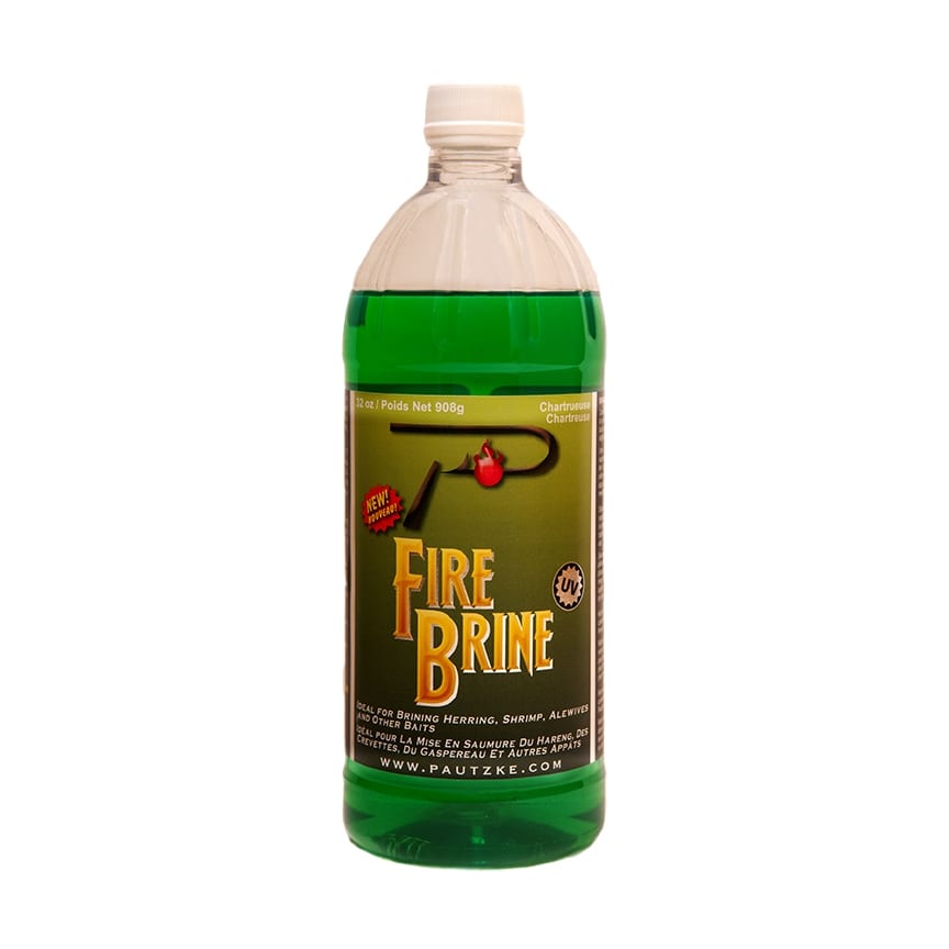 Pautzke Fire Brine – Chartreuse 32 oz – product packaging