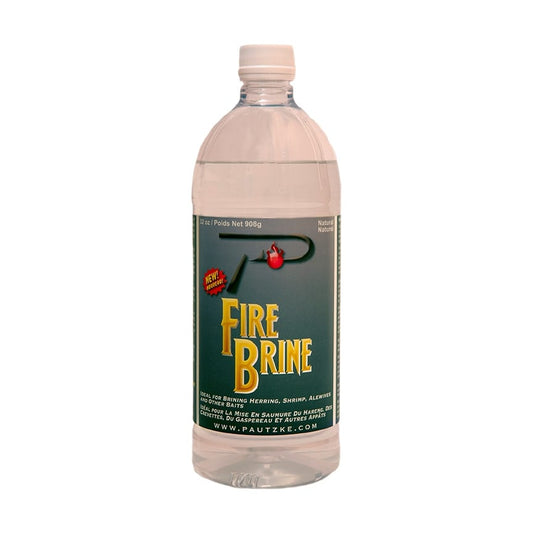 Pautzke Fire Brine — Natural — 1 bottle, 32 oz. Included component, model PFBRINNA.