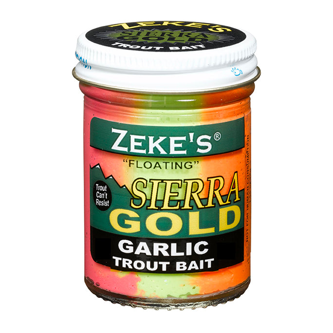 0904 Zeke’s Sierra Gold Floating Trout Bait – Garlic/Rainbow