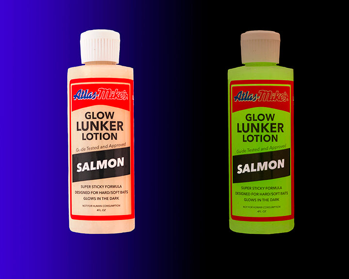 6414 Atlas Mike’s Glow Lunker Lotion – Salmon/Glow