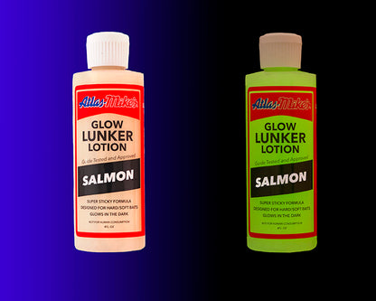 6414 Atlas Mike’s Glow Lunker Lotion – Salmon/Glow