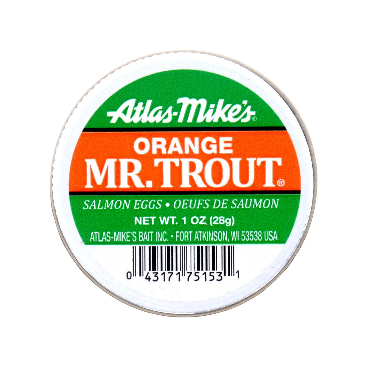 75053 Atlas Mr. Trout Salmon Eggs – Orange