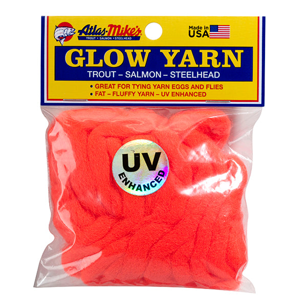 77006 Atlas MIke’s UV Glow Yarn – Flame Red