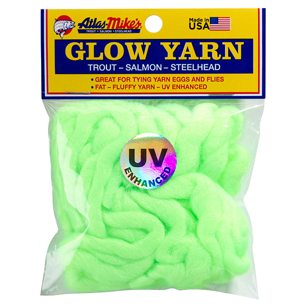77007 Atlas Mike’s UV Glow Yarn – Chartreuse