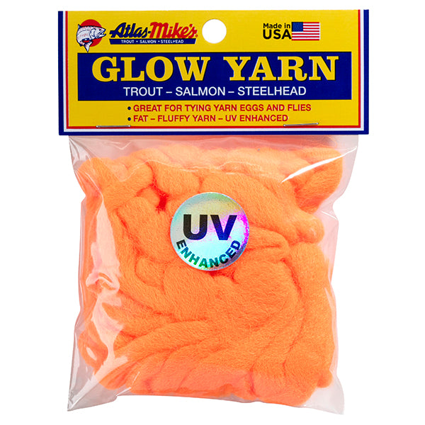 77013 Atlas Mike’s UV Glow Yarn- Fire Orange