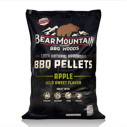 Bear Mountain — Apple pellet bag, front