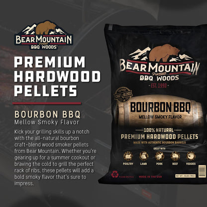 Bear Mountain — Bourbon BBQ pellet features