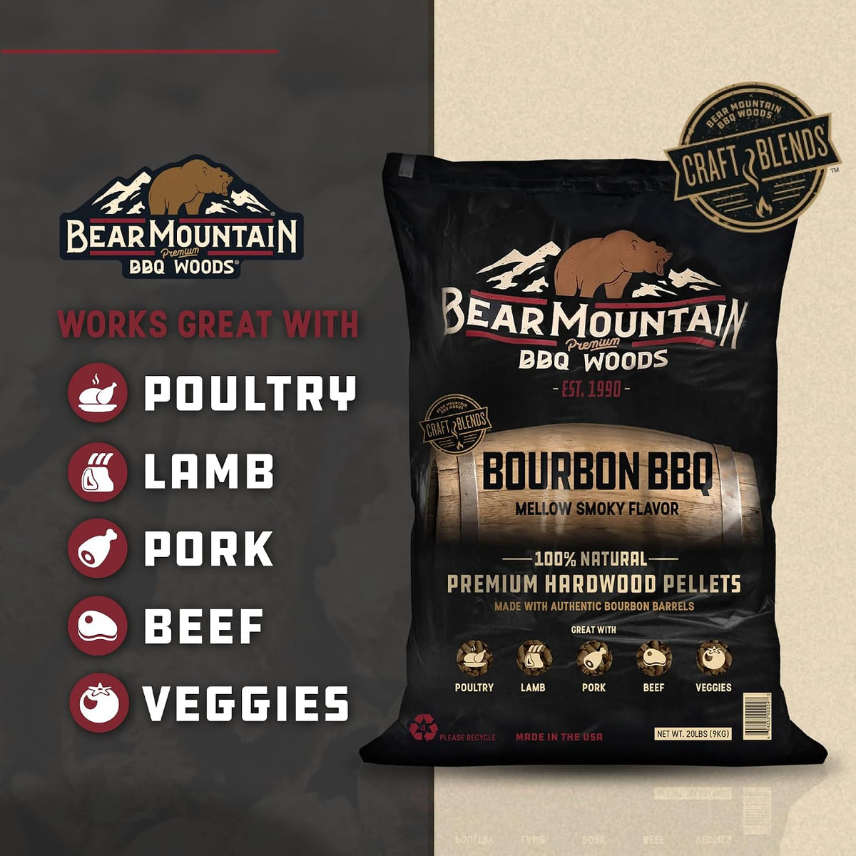 Bear Mountain — Bourbon BBQ food pairings