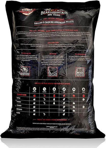 Bear Mountain — Bourbon BBQ pellet bag, back