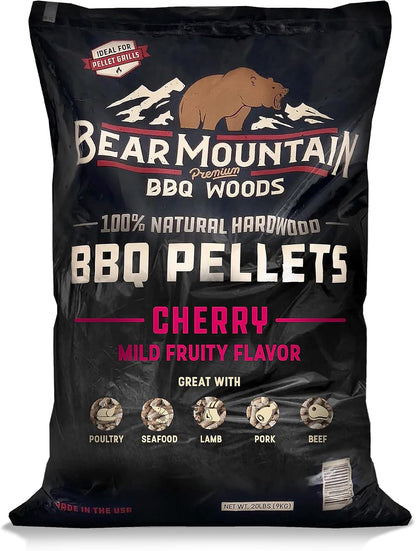 Bear Mountain — Cherry pellet bag, front