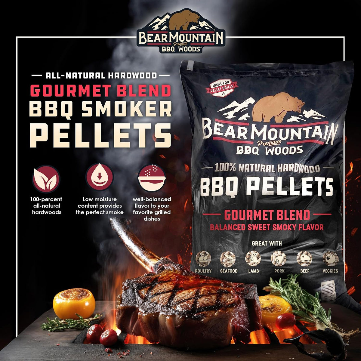 Bear Mountain — Gourmet Blend smoke flavour information