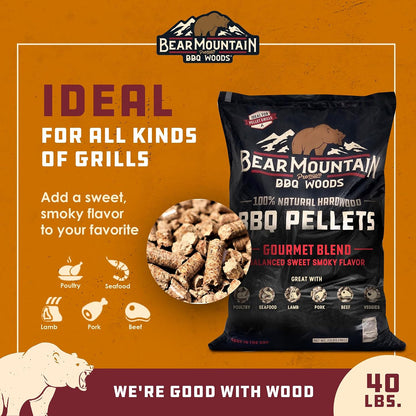 Bear Mountain — Gourmet Blend 40 lb features and food pairings