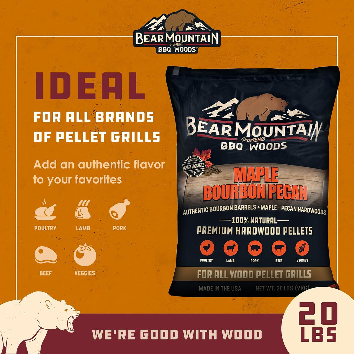 Bear Mountain — Maple Bourbon Pecan features and food pairings
