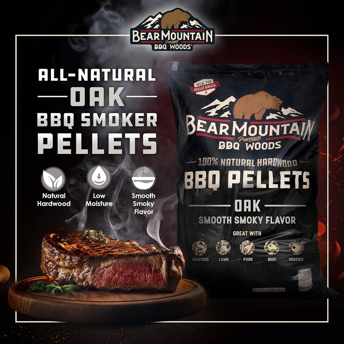 Bear Mountain — Oak smoke flavour and food pairing information
