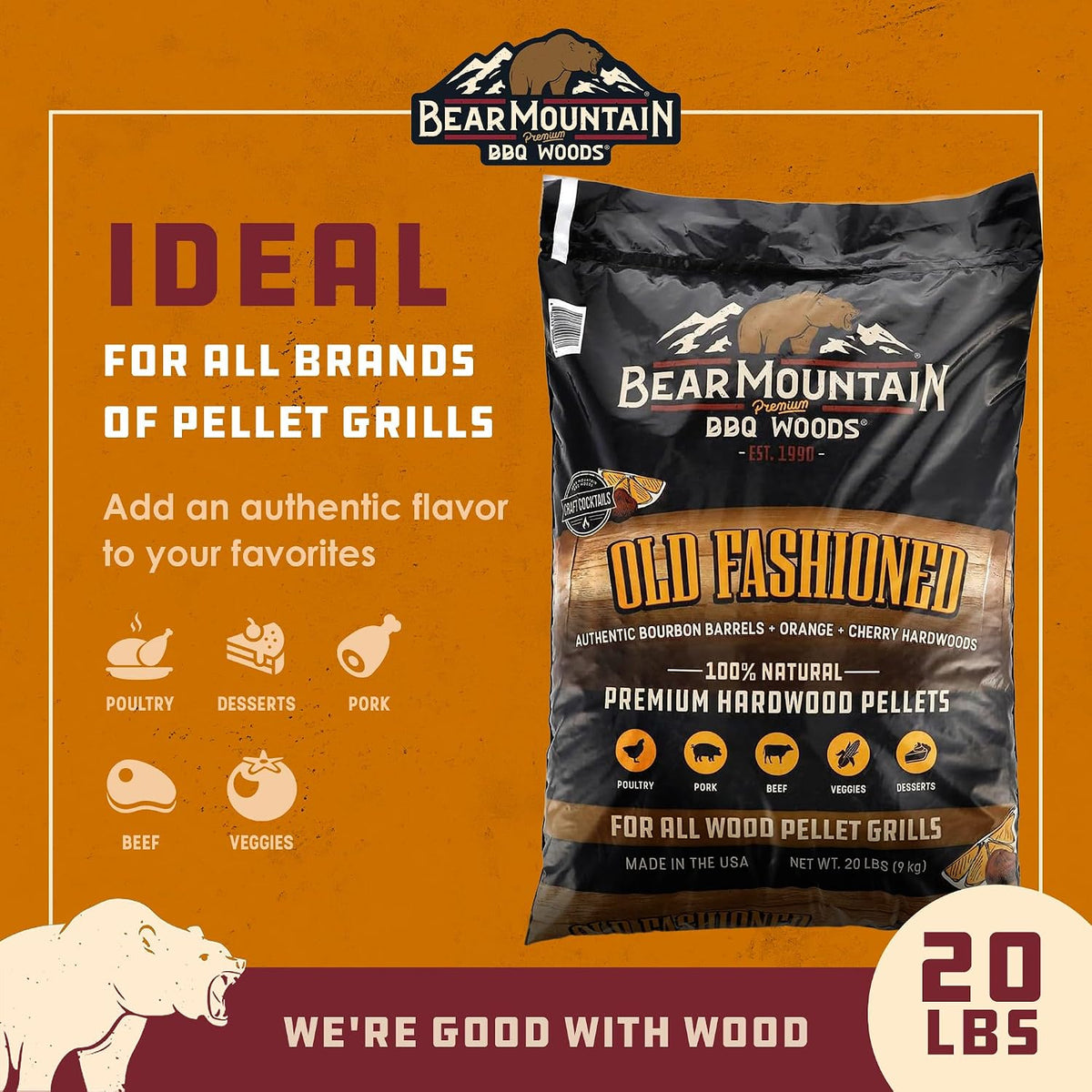 Bear Mountain — Old Fashioned features and food pairings