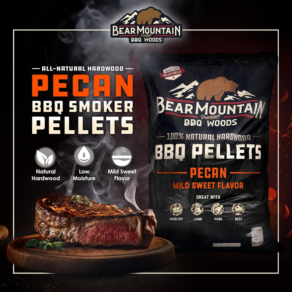 Bear Mountain — Pecan smoke flavour and food pairing information