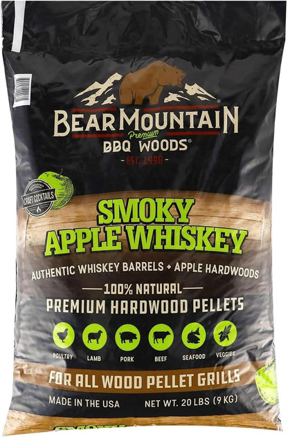 Bear Mountain — Smoky Apple Whiskey pellet bag, front