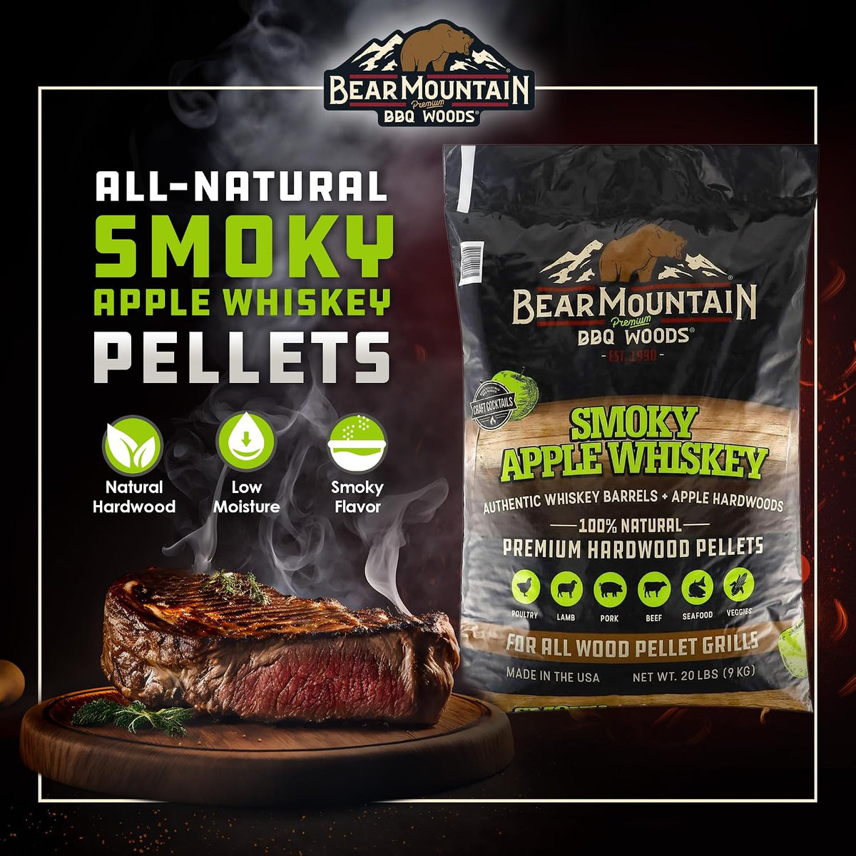 Bear Mountain — Smoky Apple Whiskey smoke flavour information