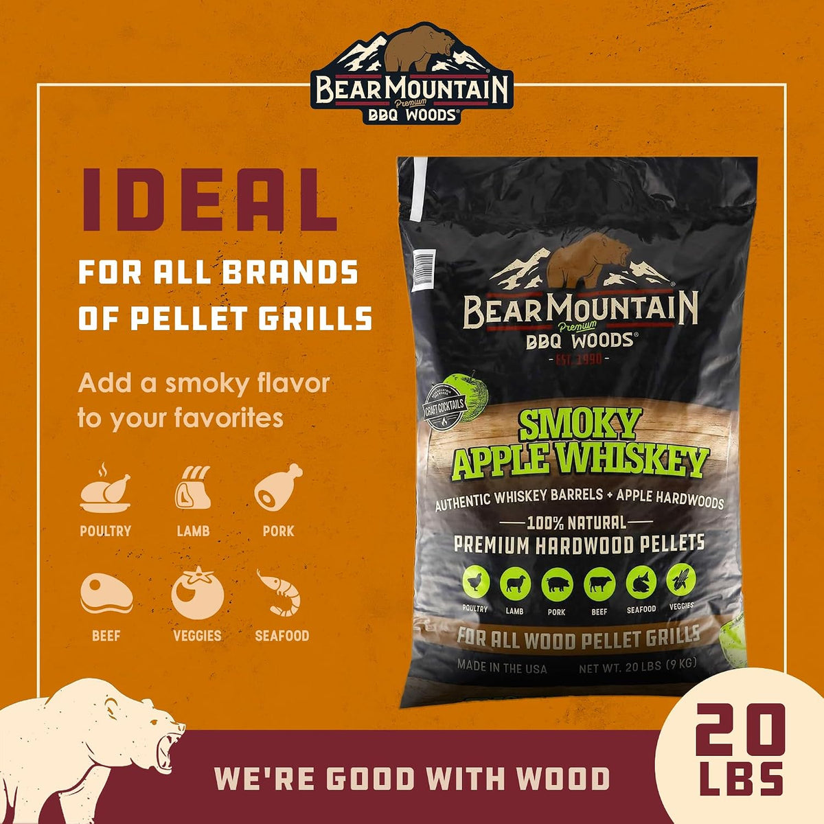 Bear Mountain — Smoky Apple Whiskey features and food pairings