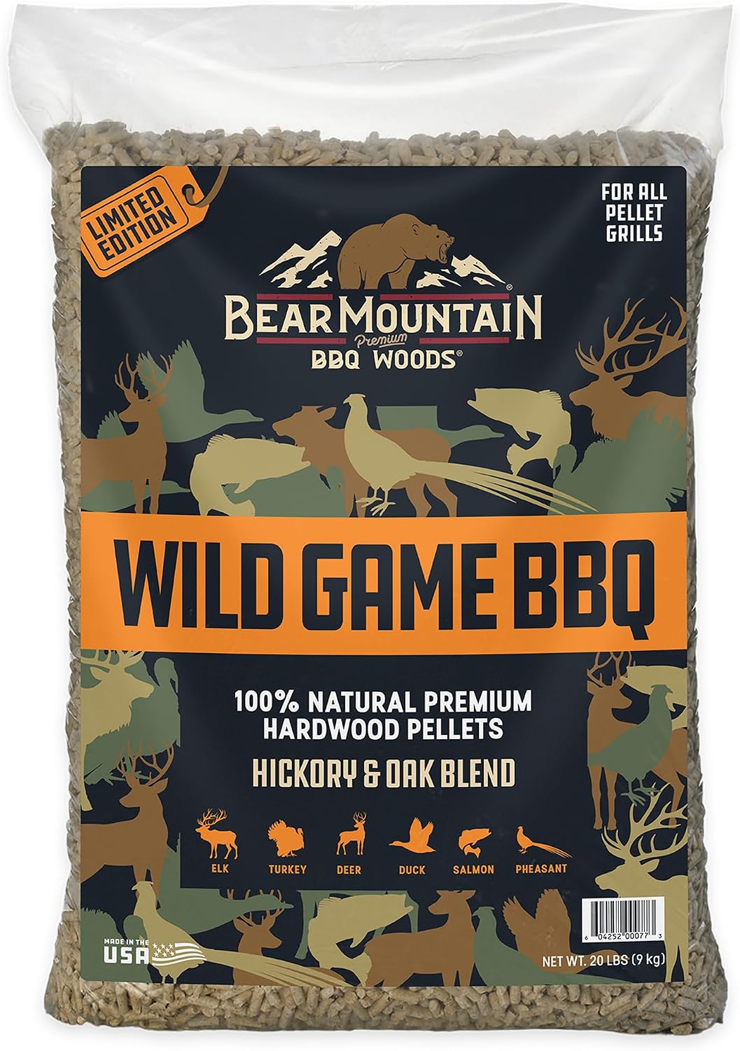 Bear Mountain — Wild Game pellet bag, front