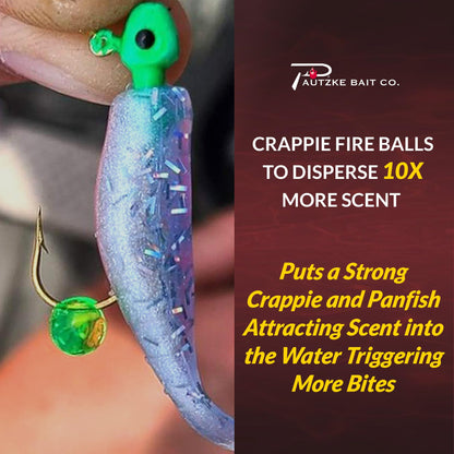Crappie Fire Balls used with a jig; jig not included