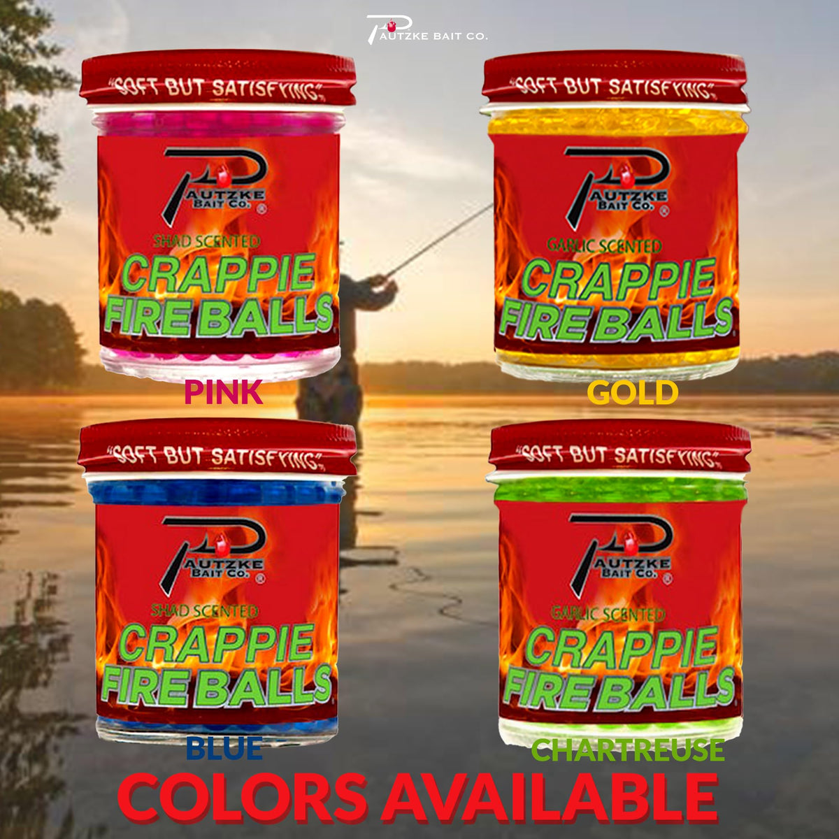 Crappie Fire Balls colour choices, sold separately