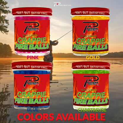Crappie Fire Balls colour choices, sold separately