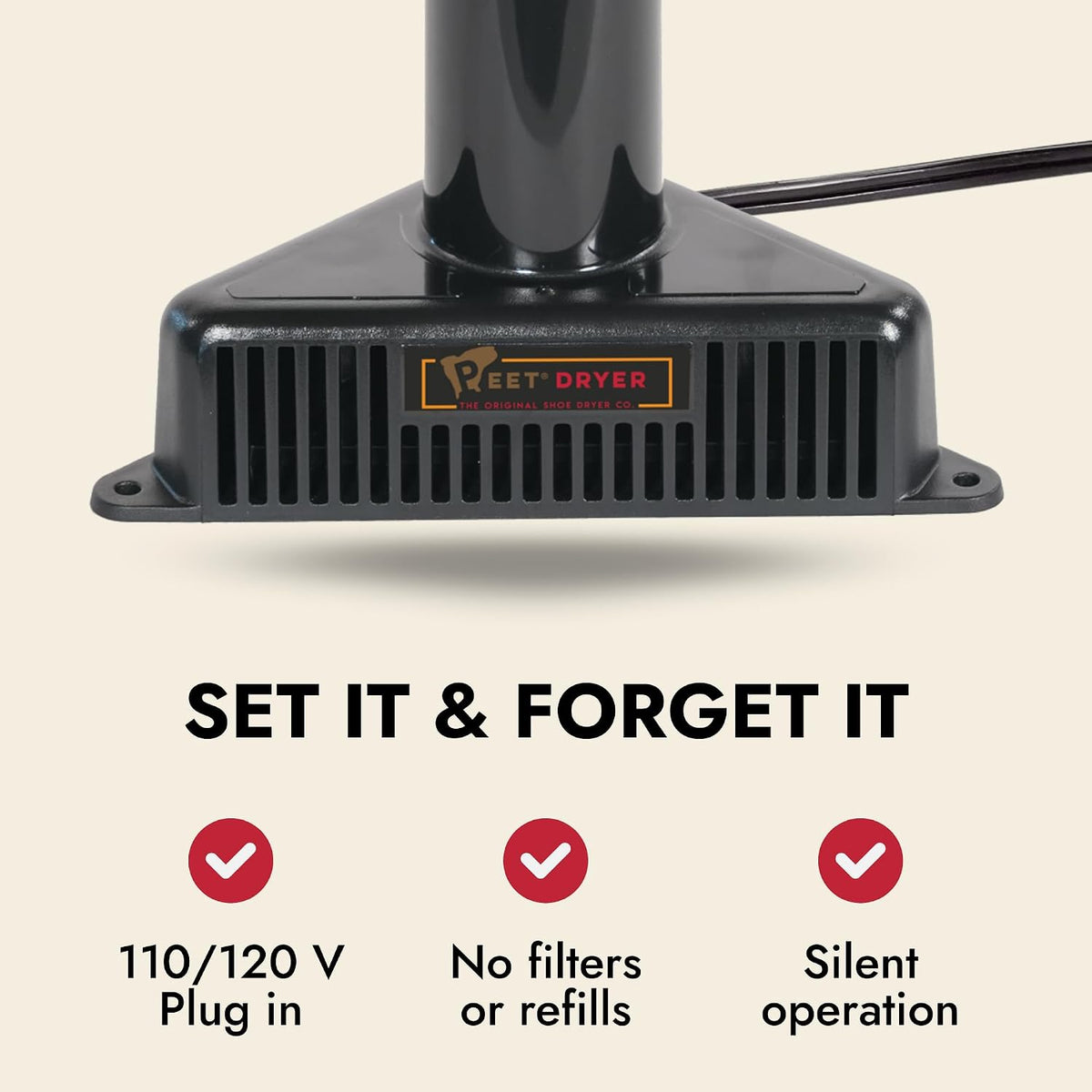 PEET SafeKeeping base and plug-in operation