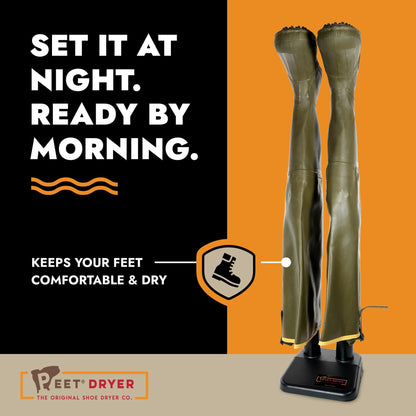 PEET Wader dryer supporting a pair of waders