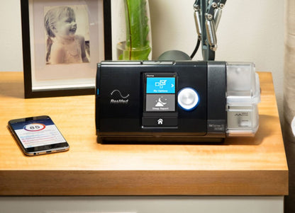AirSense 10 AutoSet with myAir app display